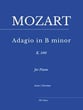 Adagio in B Minor, K. 540 piano sheet music cover